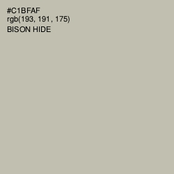 #C1BFAF - Bison Hide Color Image